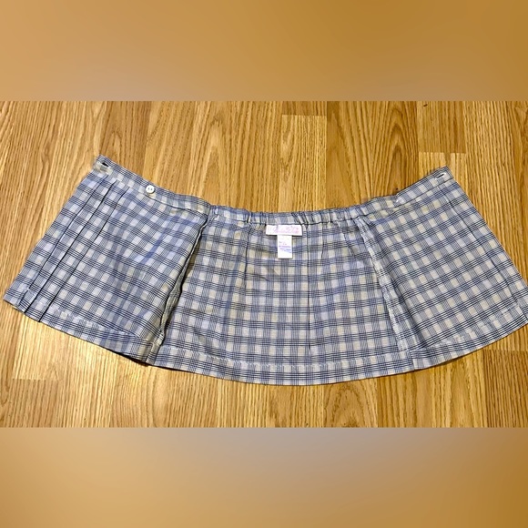 Sophie Dess Plaid Pleated Skirt - Wrap Skirt w/ Button Closure - Size 6mo - NWOT - Picture 5 of 6